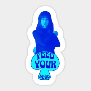 Feed Your Head (Shades of Blue) Sticker